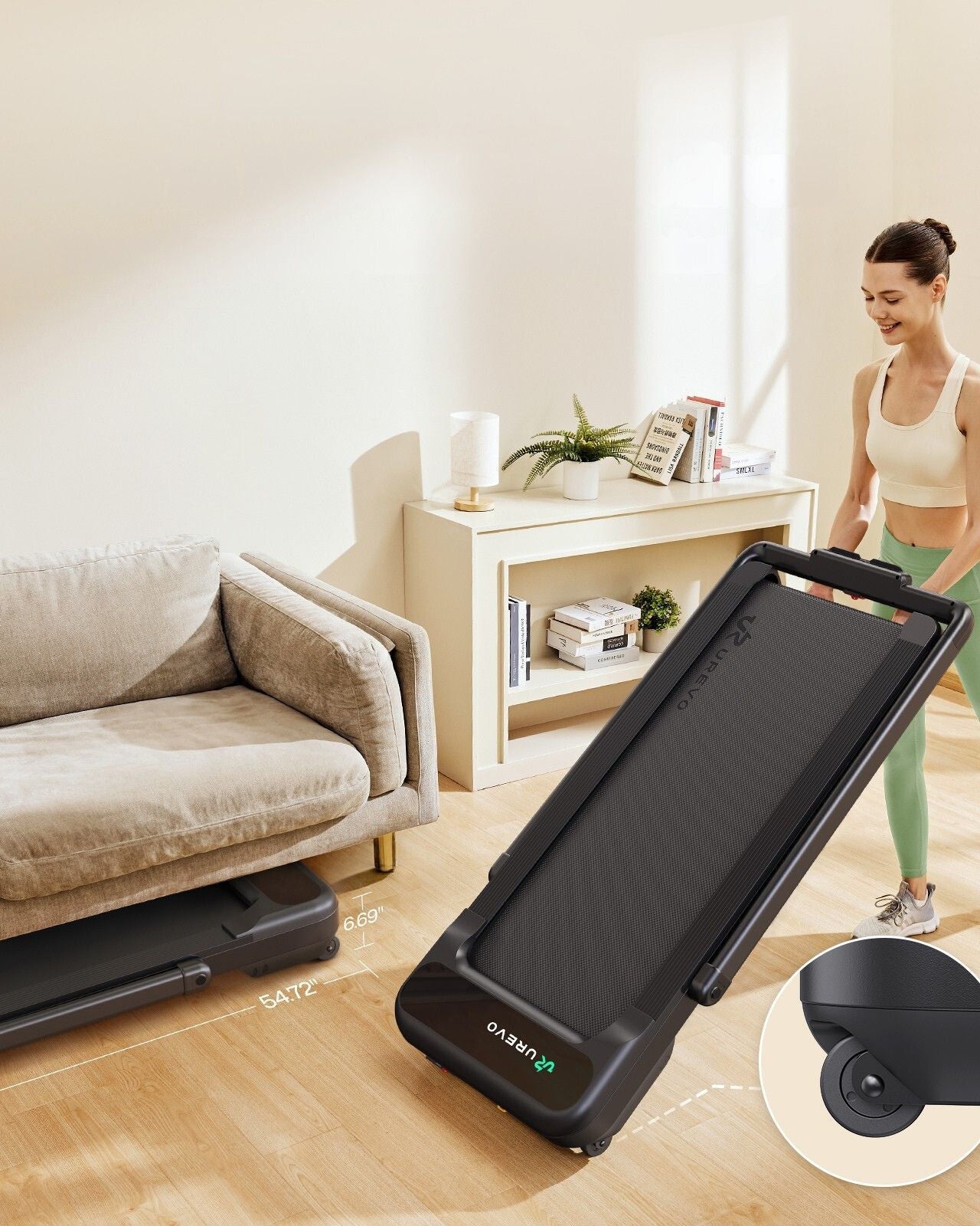 UREVO Strol 2S PRO 2-IN-1 Walking& Running Treadmill
