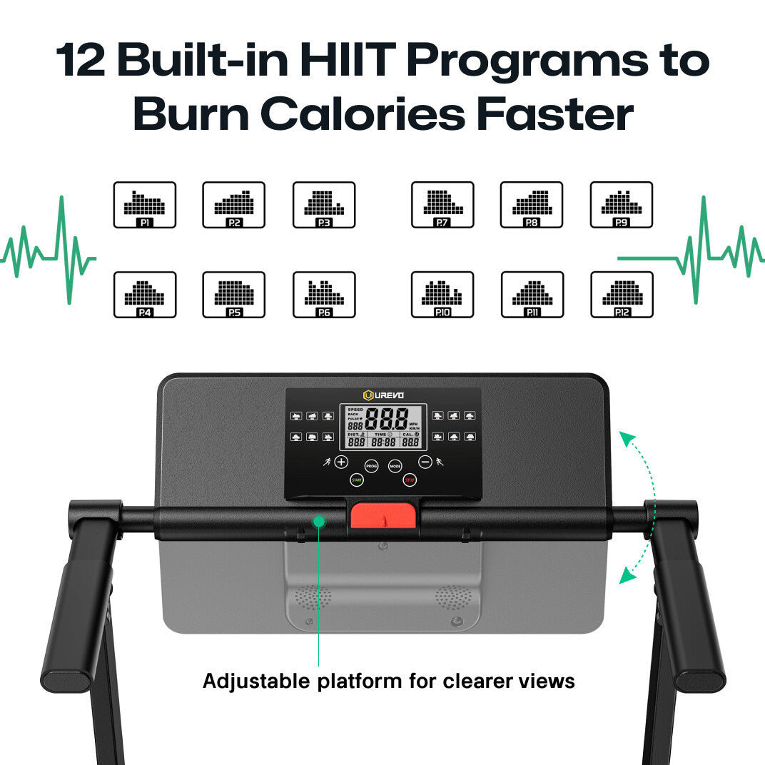 Urevo Foldi Mini löpband 1049 x 399 mm 10 km/t